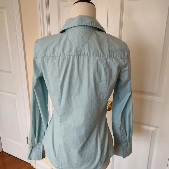 Tommy Hilfiger cotton button up blouse - Picture 8 of 12